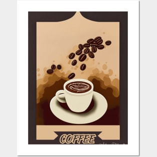 Black coffee Coffee Time Poster Posters and Art